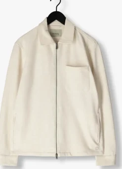 ecru dstrezzed overshirt pike overshirt