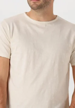 ecru dstrezzed t-shirt mc queen tee