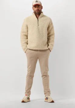 ecru forét trui wave half zip