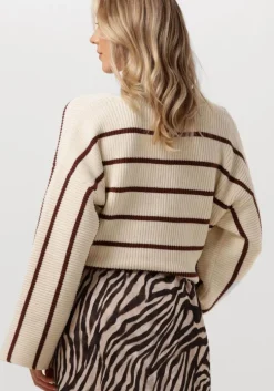 ecru gestuz trui sebagz v-neck pullover