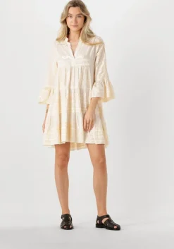 ecru greek archaic kori mini jurk 330681