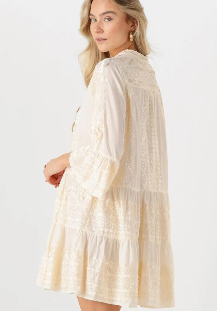 ecru greek archaic kori mini jurk 330681