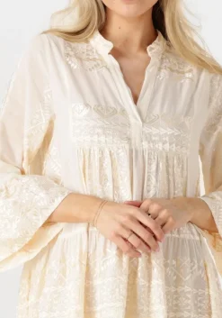 ecru greek archaic kori mini jurk 330681