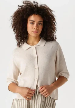 ecru knit-ted vest yoshi