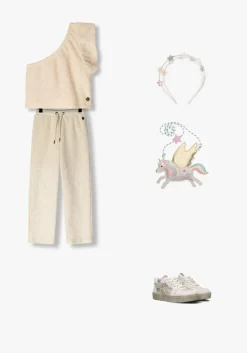 ecru like flo pantalon flo girls crochet pants