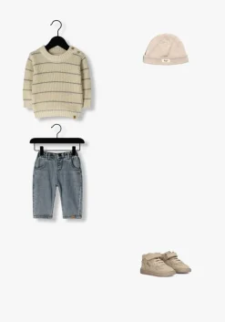 ecru lil' atelier trui nbmelen ls knit stripe lil