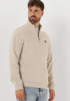 ecru lyle & scott sweater loopback quarter zip sweat