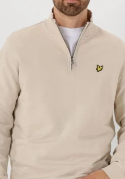 ecru lyle & scott sweater loopback quarter zip sweat