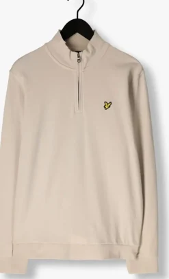 ecru lyle & scott sweater loopback quarter zip sweat