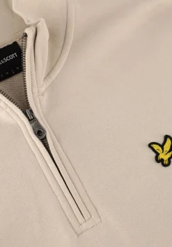 ecru lyle & scott sweater loopback quarter zip sweat