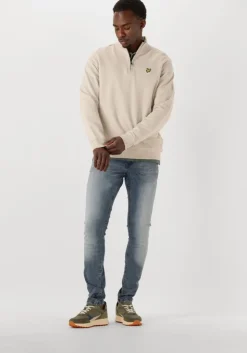 ecru lyle & scott sweater loopback quarter zip sweat