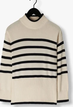 ecru minus trui leonie turtleneck knit pullover