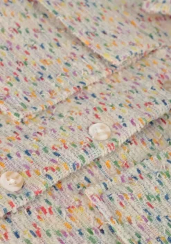 ecru moodstreet gilet girls jacquard jacket