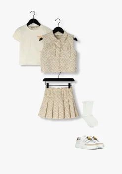 ecru moodstreet gilet girls jacquard jacket