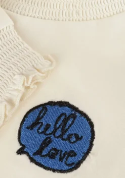 ecru moodstreet tops & t-shirts top laure with smock