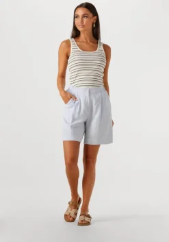 ecru msch copenhagen t-shirt mschgubbi rasmia sl top stp