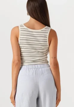 ecru msch copenhagen t-shirt mschgubbi rasmia sl top stp