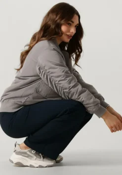 ecru msch copenhagen t-shirt mschfenya modal v neck tee