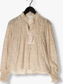 ecru neo noir blouses selfina graphic flower blouse