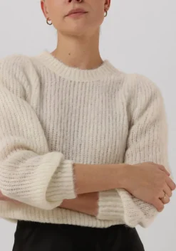 ecru neo noir trui martina fluffy knit blouse