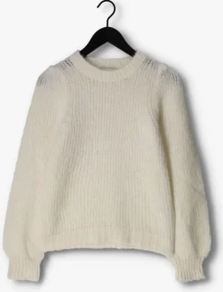 ecru neo noir trui martina fluffy knit blouse