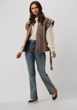 ecru neo noir trui martina fluffy knit blouse