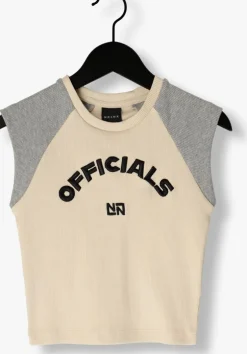 ecru nik & nik t-shirt officials aglan rib top