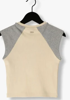 ecru nik & nik t-shirt officials aglan rib top