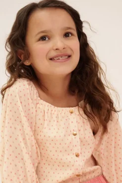 ecru nono blouses tomas heart cropped blouse