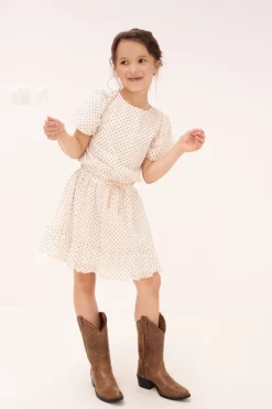 ecru nono mini jurk mireal mesh dress