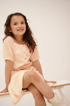 ecru nono mini jurk moas heart dress