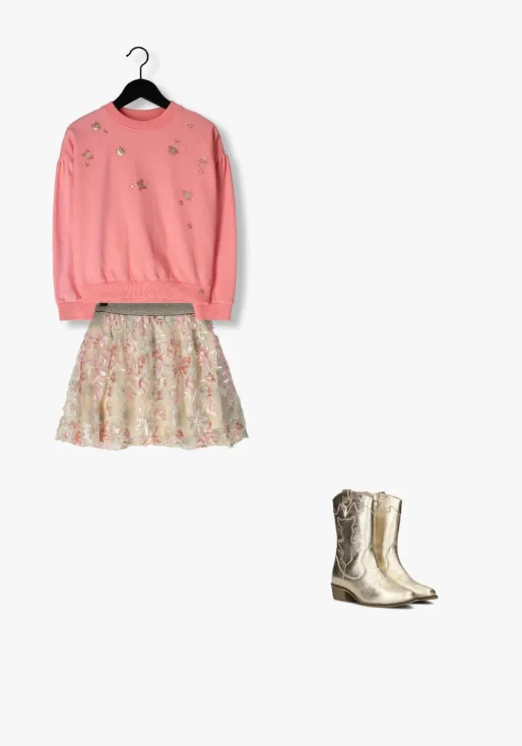 ecru nono minirok nele mesh skirt