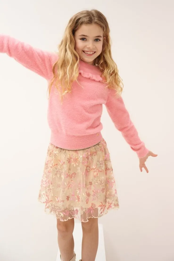 ecru nono minirok nele mesh skirt