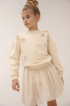 ecru nono minirok ninu mesh skirt