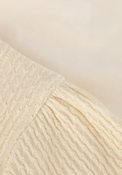 ecru nono t-shirt karen t-shirt mixed fabris puffed shorts sleeves