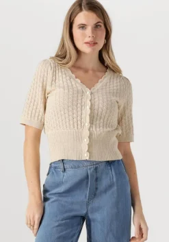 ecru object vest objnoemi knit 2/4 re cardigan 138