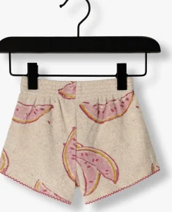 ecru play up broeken printed plush shorts