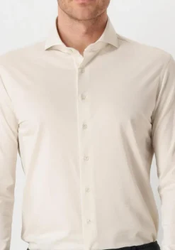 ecru profuomo klassiek overhemd shirt x-cutaway japanese knitted
