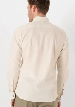 ecru profuomo klassiek overhemd shirt x-cutaway sc sf cotton linen