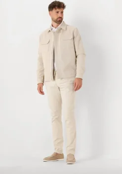 ecru profuomo overshirt overshirt zip herringbone