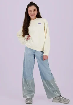 ecru raizzed sweater cela