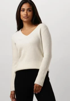 ecru resort finest trui v-neck rib knit