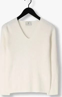 ecru resort finest trui v-neck rib knit