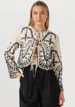 ecru rouge edit top roubrodie ls o-neck top