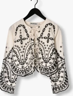 ecru rouge edit top roubrodie ls o-neck top