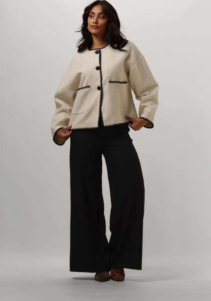 ecru ruby tuesday jack isac jacket with hand embroidery