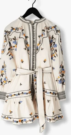 ecru scarlett poppies mini jurk fiucci short dress