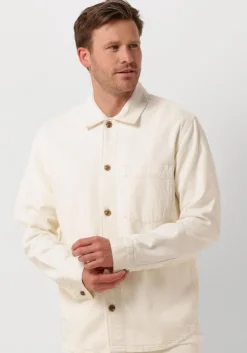 ecru selected homme overshirt slhchris 5422 ls ecru hemp shirt