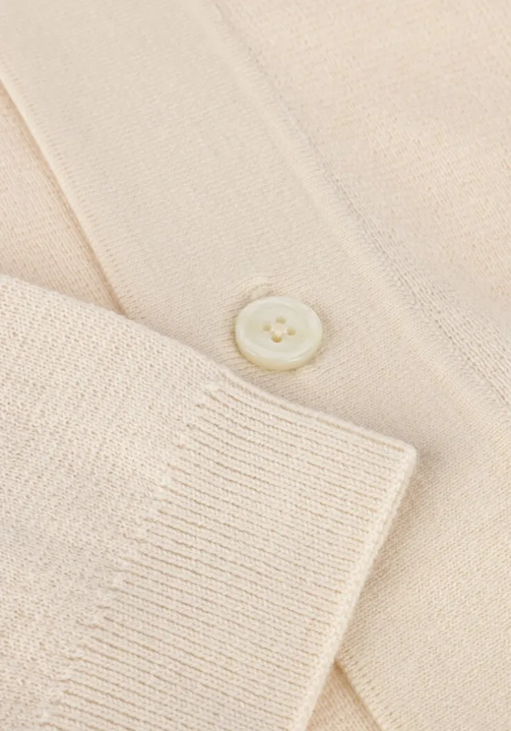 ecru selected homme truien/vesten lshtray ls knit merino butten cardigan