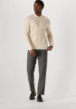 ecru selected homme truien/vesten lshtray ls knit merino butten cardigan